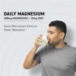 Fast&Up Magnesio - Magnesium and Zinc for Muscle Health and Stress - 20 Effervescent Tablets - Lime and Lemon Flavor - Image 2