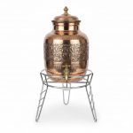 Stainless Steel 3-Leg Water Pot & Matka Stand, Heavy Duty Pot Holder with 8.5-Inch Upper Ring & 7-Inch Lower Ring, Stable Raised Base for Matka, Water Dispenser & Kitchen Storage - Image 5