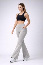 Women's High Waist Bell Bottom Stretch Fit Yoga Pants, Track Pants Stretchable Gym Legging Tights, Joggers for Womens - Image 5