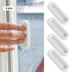 4Pc White Self Adhesive Sliding Handle For Glass Window Door Cabinet Cupboard Drawer Wardrobe Plastic Auxillary Hardware Pulls, Pull Handle, Polished - Image 7