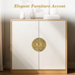 HASTHIP® Traditional Antique Brass Door Pull Handle - 140mm Brass Knob Drawer Pull for Interior Doors Cabinet Furniture Hardware, Antique Finish - Image 6
