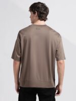 Solid Relaxed Fit Cotton T-Shirt - Image 4