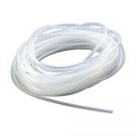 KPI 6mm 25 Meters Spiral Sleeve Wrap and wire organizer band for 3D Printer cnc machine computer PC TV or Electric wires bicycles Used for Commercial Areas and automation (White)
