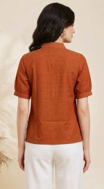 Women's Cotton Blend Embroidered Western Top | Trendy Embroidery Top for Women & Girls - Image 2
