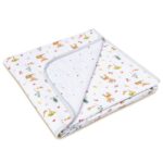 haus & kinder Muslin Blanket for New Born Baby, Soft Breathable Baby Blankets Newborn, Baby Blanket for 0-2 Years, New Born Babies Essentials | Woodland