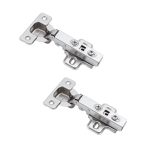 Godrej Cabinet Hinges| Slip On Regular Hinge|15-22 mm Panel Thickness | Concealed Hinges for Full Overlay Doors | Wardrobe, Kitchen, Bathroom | 1 Year Warranty | Pack of 2