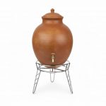 Stainless Steel 3-Leg Water Pot & Matka Stand, Heavy Duty Pot Holder with 8.5-Inch Upper Ring & 7-Inch Lower Ring, Stable Raised Base for Matka, Water Dispenser & Kitchen Storage