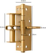 DRUCILA 3 In 1 Automatically Door Hinge Lock, Heavy Duty Self-Closing Wooden Door Closer, Hardware Spring Hinge, Automatic Self Closing Door Hinges with Positioning 90 Degrees.(Pack Of 1, Multi Color) - Image 2