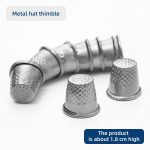 Finger Protector Thimble 4pc for Hand Sewing, Leather Craft, Quilting & Embroidery – Adjustable Metal Sewing Tool for Tailors & DIY Projects - Image 5