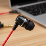 MX in-Ear Headphones – Black & Red, Crystal Clear Sound, Noise Isolation, High Bass Wired Earbuds with Tangle-Free Cable, Comfortable Fit, Aux Port (No Mic) - Image 3