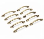 Mix&Match Antique Brass Cabinet Handles (6 Inch, Pack of 10) | Arch Bow Classic Pulls for Kitchen, Wardrobe, Cupboard, Almirah & Drawer Furniture Hardware