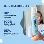 Moody 7D Hydro Burst Hydrating Face Mist & Essence Toner with Hyaluronic Acid Vitamin B5 & Rice Water for Hydrated & Plumped Skin | Face Mist for Soothing And Pore Tightening | Alcohol-Free Toner for Glowing Skin |100% Vegan | 72 Hour Hydration,110ml - Image 4