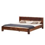 Sheesham Wood King Size Bed for Bedroom Living Room| Solid Wood Platform Bed Without Storage for Hotel | Rosewood Palang Cot | Double Bed | - Image 5