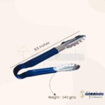 Stainless Steel Utility Tong for Kitchen Frying Cooking BBQ Tong | Serving Tong (Blue) - Image 6
