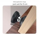 Heavy Duty Magnetic Door Stopper Kit | No Drill Wall & Floor Mount | Adjustable Silicone Door Stopper Set | Windproof, Anti-Collision & Wall Protector for Home & Office | Black - Image 3