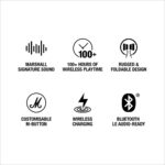 Marshall Major V Wireless On Ear Headphones, Black - Image 12