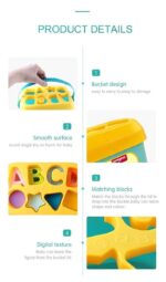 Shape Sorter Toy for Babies | 16 PCS ABCD Building Blocks & Shape Sorting Cube | Educational & Learning Activity Toy for 6+ Months, 1 2 3 Year Old Boys & Girls | Baby Toys - Image 4