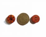 Ekta Enterprise Assorted Red Star Designed Wooden Button for Clothing, Designer Collection of Ethnic Ware, Ladies Kurties, Sewing, Men Kurta, DIY Art and Craft Pack of 20 - Image 3