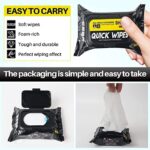 Natural Sneaker & Shoe Cleaner Wipes - 1 Pack of 80 Wipes - Portable Disposable Shoe Cleaning Wipes Quickly Remove Dirt & Stains - Can Be Used on Various Materials - BZ8432 - Image 5