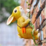 The Decorshed Outdoor Climbing and Tree Climbing Animals, Terrace, Garden, Balcony, Courtyard Decorations, and Animal Home Decoration (Bunny)