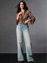 Women Shirt ||Women Top || Cecily Paisley-Trim Button-Front Shirt (S-01-04) - Image 5