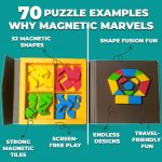 PELIKAS TOYZ Magnalogix Shapes Puzzle Toddler Magnetic, Shapify Magnetic Educational Montessori STEM Travel Toys for 3, 4, 5 Year Old Boys & Girls – Portable Road Trip Activity & Birthday Gift - Image 3
