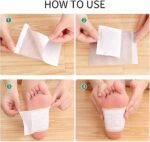 Kinoki Detox Foot Pads - Ginger & Salt Adhesive Patches for Foot Care, Body Cleansing, Pain Relief, Relieve Stress, Relaxation | Organic Natural Ingredients - Image 5