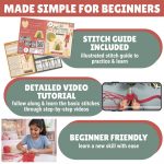 Kalakaram Macrame Kit for Beginners | DIY Art & Craft Kit for Kids, Teens & Adults | DIY Embroidery Activity Craft Set | Learn Knotting, Wall Hanging, Keychain & Handmade Décor | Birthday Gift for Girls, Boys, Kids Ages 10+ | Screen-Free Hobby Kit - Image 7