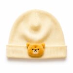 Baby Caps Pack of 3 | 100% Super Soft Cotton Cap for New Born Baby Boys & Girls | Cute Panda & Teddy Bear Design | Unisex Infant Hat - Image 5