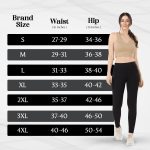 TRASA Active Yoga Pants for Womens Gym High Waist with 3 Pockets, Tummy Control, Workout Pants 4 Way Stretch Yoga Leggings, Sizes - M,L,XL,2XL,3XL - Image 5