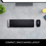 Logitech MK215 Wireless Keyboard and Mouse Combo for Windows, 2.4 GHz Wireless, Compact Design, 2-Year Battery Life(Keyboard),5 Month Battery Life(Mouse) PC/Laptop- Black - Image 3
