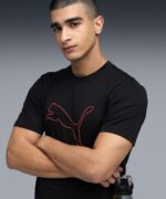 Puma Men Polyester Solid Regular Fit T-Shirt - Image 2