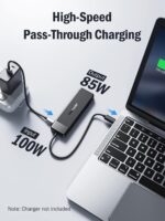Lemorele USB C Hub Docking Station, 10-in-1 Dual Monitor Adapter with 4K Dual HDMI, 1080P VGA, 3×USB3.0/2.0, TF/SD, 3.5mm Audio, 100W PD for MacBook, HP, Dell, Lenovo and More - Image 8