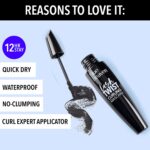 Blue Heaven Lash Twist Curling Mascara for Women | Waterproof, Smudge Proof & Long Lasting | Quick Dry, No Clumping | Intense Black Volumizing & Curling Mascara | 12ml - Image 3