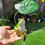 HASTHIP® Resin Frog Statue Garden Decor Planter Flower Pot Zen Desk Decor - Image 2