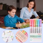 Shuttle Art Linear Roller Pen Set – Pack of 6 Pattern Highlighter Magic Border Pen with 6 Colors for Journaling, Scrapbooking, Note Taking & Creative Decoration - Image 8