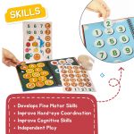CocoMoco Kids Montessori Busy Book & Busy Binder for Toddlers - Quiet Book for Kids, Learning Toys for 2-5 Year Olds, Preschool Learning Activity Book, Birthday Return Gift for Kids (Single Pack) - Image 3