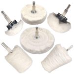 Do It Your Self DIY Crafts Wool Felt Cotton Abrasive Buffing Wheel Kit,Rotary Tool Accesseries with 3mm Shaft,for Polishing Metal Jewelry Jade 1 Set Contain Pcs :- (32) - Image 7