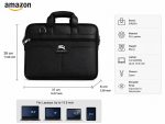 SIRSKA Laptop Bag Brief case in Faux Leather, 15.6 inch | Shoulder Strap Included, Padded Laptop Compartment, Multiple Pockets, Top Carry Handles, Office Messenger Bag - Image 6