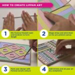 Fevicryl Lippan Mini Art Kit | All-Inclusive DIY Kit with Canvas, Acrylic Colours, Mirror Packet, Mouldit, Brush with 8pc tools and 3 Pc Ceramic cone for Artists & Gifting | Ideal for Age 14 + - Image 3