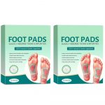 100% Herbal And Gentle Ingredient Detox Foot Pads, Natural Ingredients for Sleep Aid, Pain Relief, Toxin Removal with Bamboo Vinegar and Acupoint Micro-Massage Technology pack of 20 (Pack of 2)