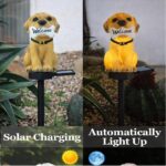 JASIFS Welcome Dog Garden Solar Lights Outdoor Cute Dog LED Decorative Waterproof Garden Stake Lights, Lawn Lamp Light for Garden, Balcony, Patio, Yard Landscape Lighting - Image 3