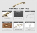 Mix&Match Antique Brass Cabinet Handles (6 Inch, Pack of 10) | Arch Bow Classic Pulls for Kitchen, Wardrobe, Cupboard, Almirah & Drawer Furniture Hardware - Image 6