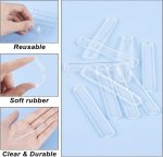 Transparent Silicone Anti Slip Bumper Pads, 63 x 10 x 2 mm Adhesive Cushion Strips for Cabinet Doors, Drawers, Sliding and Bathroom Doors, Keyboard, Laptop, Noise Reduction, Anti Noise Slip (10) - Image 5