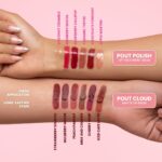 Typsy Beauty Pout Cloud Matte Lip Balm | Blurring Finish, Tinted Lip Balm with Peptides, Ceramides & Vitamin C & E | Rich colour payoff with long-lasting stain I Peach - Peach Parfait 04| 8g - Image 9