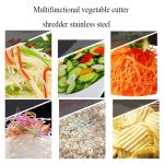 Stainless Steel 6 in 1 Box Grater and Slicer with Non-Slip Rubber Handle - Multi Purpose Cheese Grater, Vegetable Cutter, Fruit Shredder, Six-Sided Kitchen Grating Tool, 9.5 Inch - Image 4