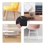 CHUNZEXI Square Rubber Self Adhesive Square Felt Pads Non Skid Floor Protector Furniture Sofa Furniture Chair Balance Pad Noise Insulation Floor Bumper Color: Black - 32 Pcs - Image 3