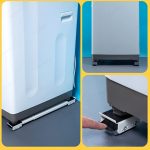 Heavy Duty Washing Machine Trolley Stand with Wheels Adjustable Fridge and Appliance Mover Stand Anti Slip Base Roller Cart for Sofa, Table, Cupboard Use - Image 5