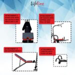 Life Line 3 Station Multi Gym Machine for Home HG 300 Home Gym Machine All in One with Adjustable Bench, Hip Flexor, Dipping |72kg Weight Stack Home Gym Equipment All in One | Free Home Installation - Image 2
