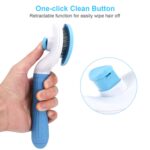 Depets Self Cleaning Slicker Brush, Pet Grooming Shedding Brush for Dogs and Cats - Easy to Remove Loose Undercoat, Pet Massaging Tool Suitable for Pets with Long or Short Hair Color May Vary - Image 3